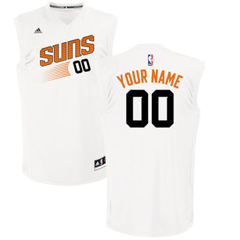 Men's Phoenix Suns adidas White Custom Chase Jersey