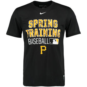 Men's Pittsburgh Pirates Nike Black 2016 Authentic Collection Legend Team Issue Spring Training Performance T-Shirt