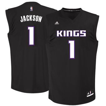 Men's Sacramento Kings Justin Jackson adidas Black 2017 NBA Draft #2 Pick Replica Jersey