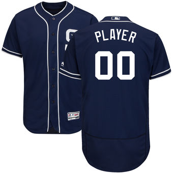 Men's San Diego Padres Majestic Navy Alternate FlexBase Authentic Collection Custom Jersey