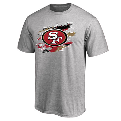 Men's San Francisco 49ers NFL Pro Line Heathered Gray True Color T-Shirt