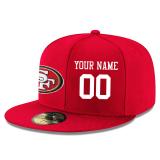 Men's San Francisco 49ers Red Custom On-Field 59FIFTY Structured Hat
