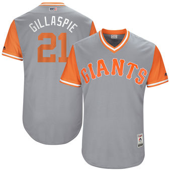 Men's San Francisco Giants Conor Gillaspie Gillaspie Majestic Gray 2017 Players Weekend Authentic Jersey Men's San Francisco Giants Conor Gillaspie Gillaspie Majestic Gray 2017 Players Weekend Authentic Jersey