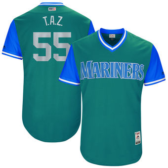 Men's Seattle Mariners Tony Zych T.A.Z. Majestic Aqua 2017 Players Weekend Authentic Jersey Men's Seattle Mariners Tony Zych T.A.Z. Majestic Aqua 2017 Players Weekend Authentic Jersey