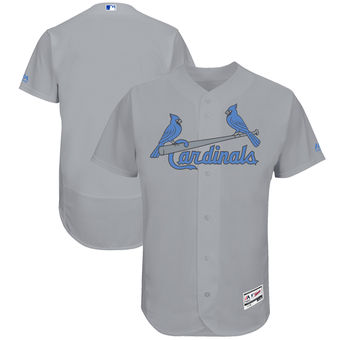 Men's St. Louis Cardinals Majestic Gray Father's Day FlexBase Team Jersey Men's St. Louis Cardinals Majestic Gray Father's Day FlexBase Team Jersey