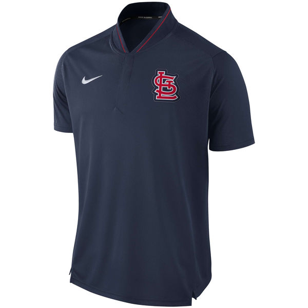 Men's St. Louis Cardinals Nike Navy Authentic Collection Elite Performance Polo
