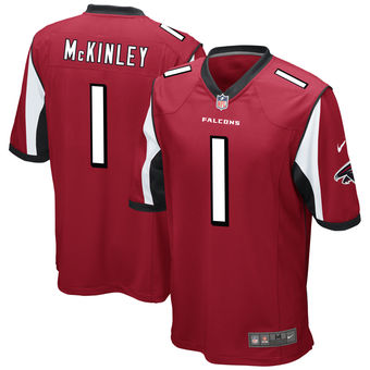 Men's Takkarist McKinley Atlanta Falcons Nike 2017 Draft Pick Game Jersey - Red