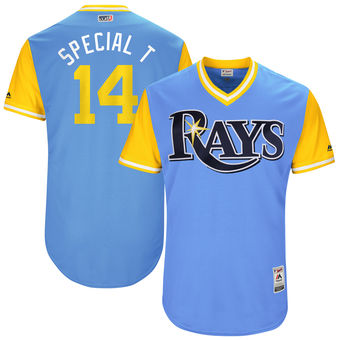 Men's Tampa Bay Rays Trevor Plouffe Special T Majestic Light Blue 2017 Players Weekend Authentic Jersey Men's Tampa Bay Rays Trevor Plouffe Special T Majestic Light Blue 2017 Players Weekend Authentic Jersey