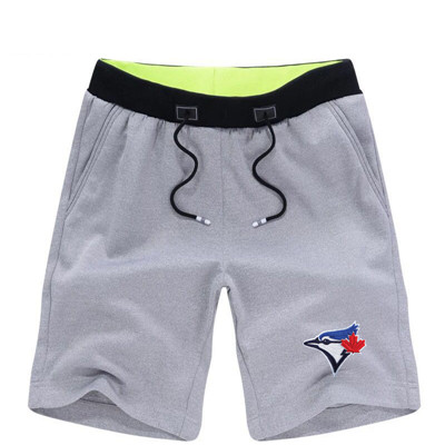 Men's Toronto Blue Jays Team Logo Grey Baseball Shorts Men's Toronto Blue Jays Team Logo Grey Baseball Shorts