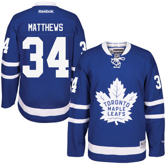 Men's Toronto Maple Leafs Auston Matthews Reebok Royal Home Premier Jersey