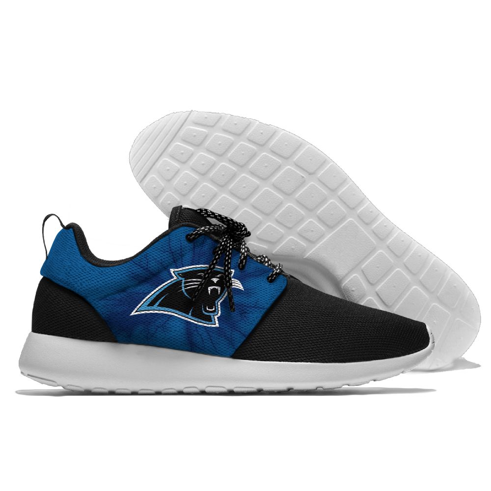 Men and women NFL Carolina Panthers Roshe style Lightweight Running shoes Men and women NFL Carolina Panthers Roshe style Lightweight Running shoes