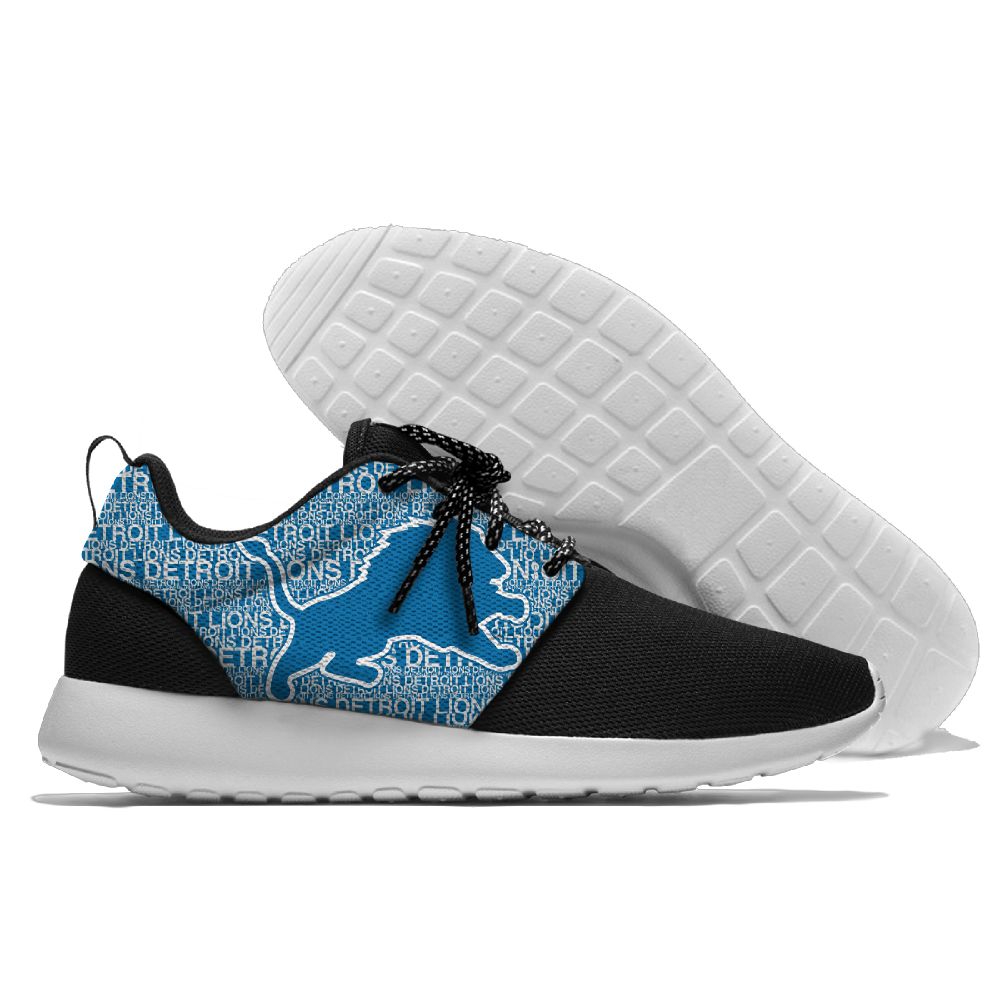Men and women NFL Detroit Lions Roshe style Lightweight Running shoes (4)