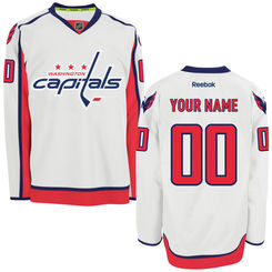 Mens Washington Capitals Reebok White EDGE Authentic Custom Road Jersey Mens Washington Capitals Reebok White EDGE Authentic Custom Road Jersey