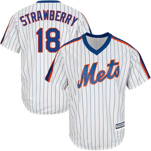 Mets #18 Darryl Strawberry White(Blue Strip) Alternate Cool Base Stitched Youth MLB Jersey Mets #18 Darryl Strawberry White(Blue Strip) Alternate Cool Base Stitched Youth MLB Jersey