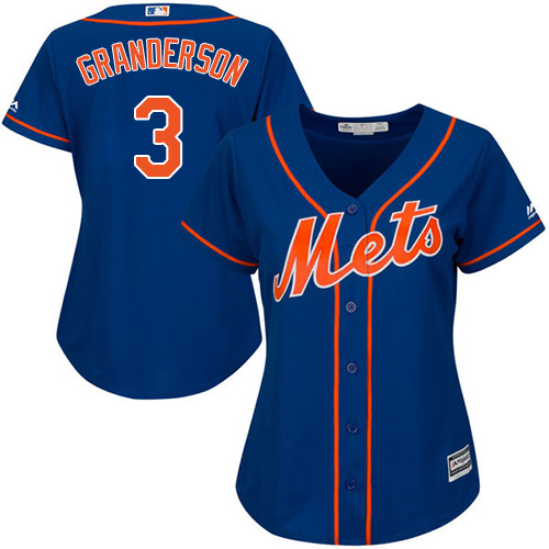 Mets #3 Curtis Granderson Blue Alternate Women's Stitched MLB Jersey Mets #3 Curtis Granderson Blue Alternate Women's Stitched MLB Jersey