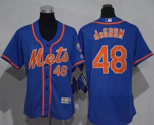 Mets #48 Jacob deGrom Blue Flexbase Authentic Women's Stitched MLB Jersey Mets #48 Jacob deGrom Blue Flexbase Authentic Women's Stitched MLB Jersey