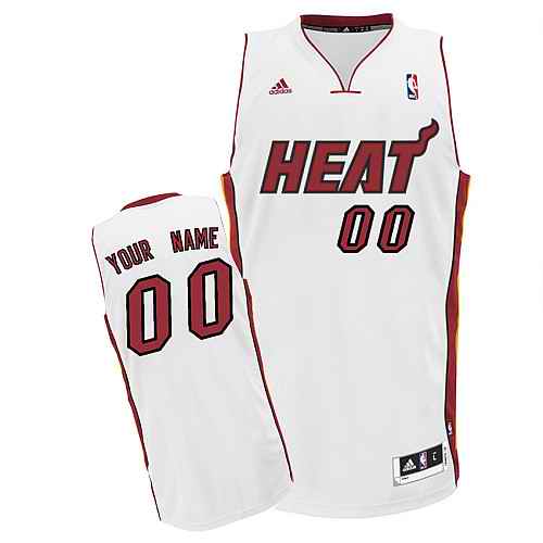 Miami Heat Custom Swingman White Home Jersey