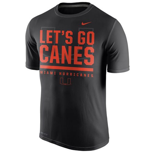 Miami Hurricanes Nike Local Verbiage Dri-FIT Legend T-Shirt Navy