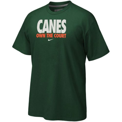 Miami Hurricanes Verbiage T-Shirt Green
