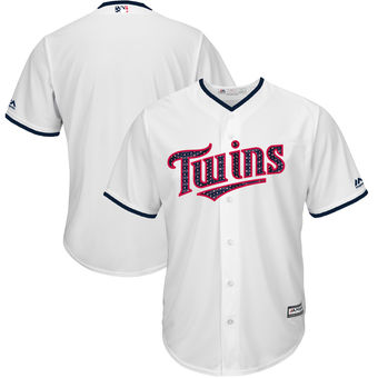 Minnesota Twins Majestic 2017 Stars & Stripes Cool Base Team Jersey - White Minnesota Twins Majestic 2017 Stars & Stripes Cool Base Team Jersey - White