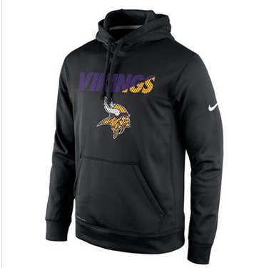 Minnesota Vikings Nike Kick Off Staff Performance Pullover Hoodie Black