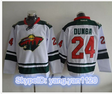 Minnesota Wild #24 Matt Dumba White Stitched NHL Jersey