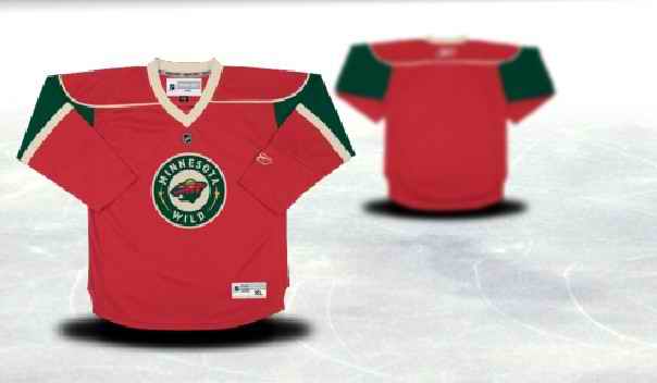 Minnesota Wild Youth Customized Red Jersey