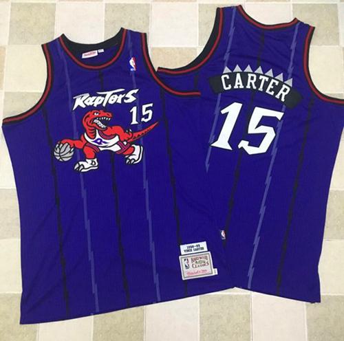 Mitchell And Ness Raptors #15 Vince Carter Purple Throwback Stitched NBA Jersey Mitchell And Ness Raptors #15 Vince Carter Purple Throwback Stitched NBA Jersey
