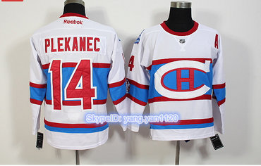 Montreal Canadiens #14 Plekanec White New CH Stitched NHL Jersey