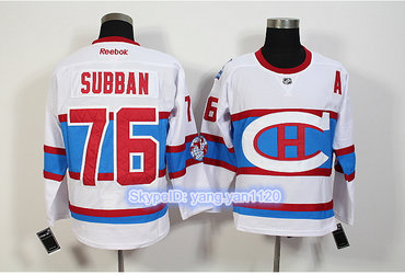 Montreal Canadiens #76 Subban  White New CH Stitched NHL Jersey