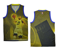 NBA  moments version of the golden state warriors, no. 1 air dunk blank jersey vests