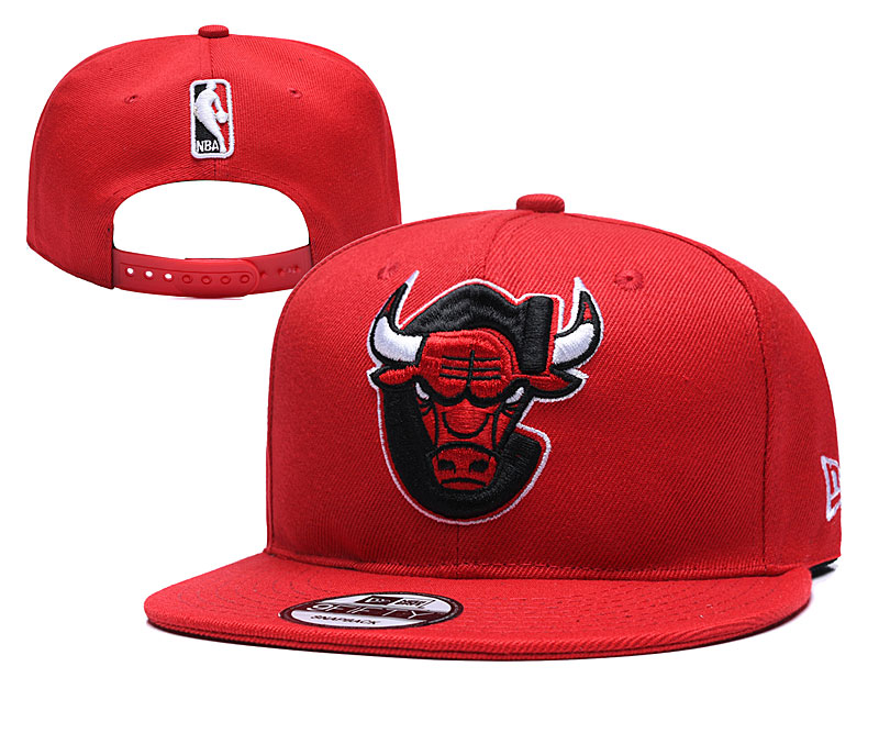 NBA Chicago Bulls Team Logo Black Adjustable Hat (2)