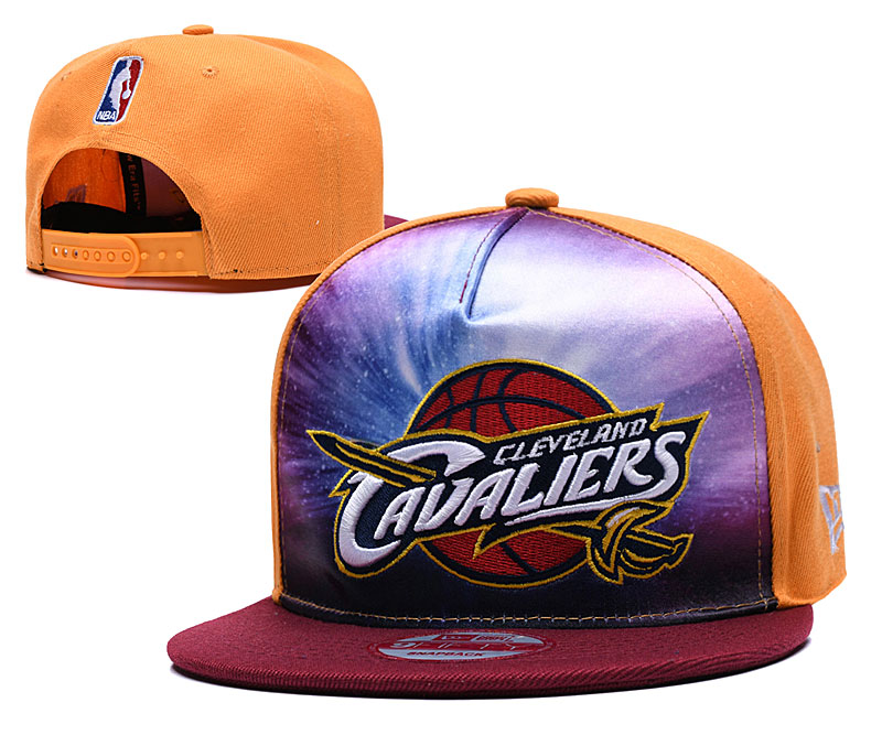 NBA Cleveland Cavaliers Team Logo Navy Mitchell & Ness Adjustable Hat