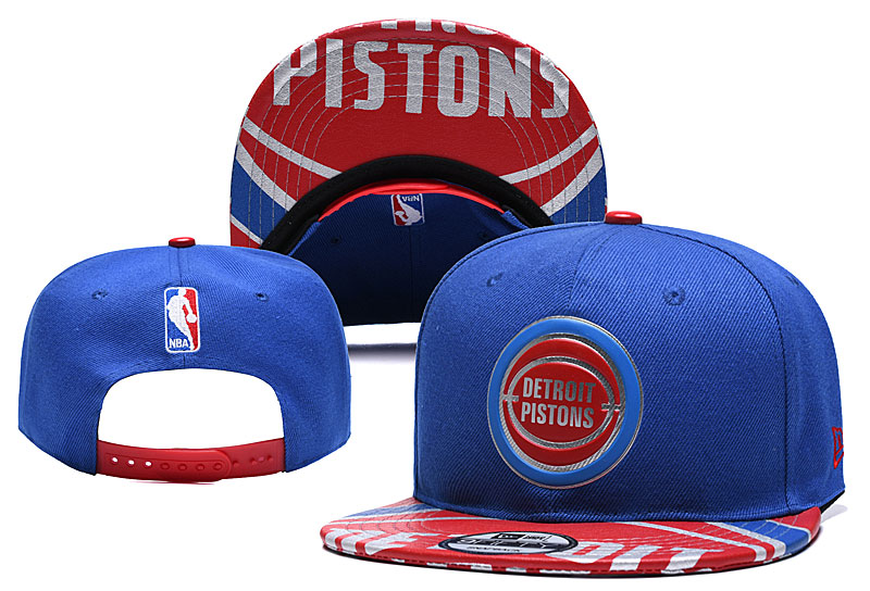 NBA Detroit Pistons Team Logo Blue Adjustable Hat