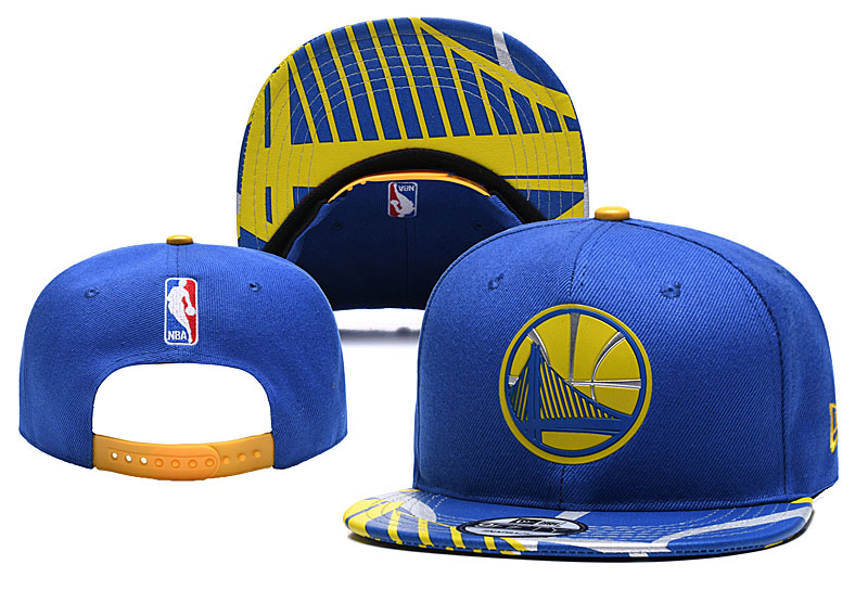 NBA Golden State Warriors Team Logo Blue Adjustable Hat 1