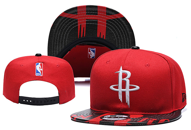 NBA Houston Rockets Team Logo Red Adjustable Hat (2)