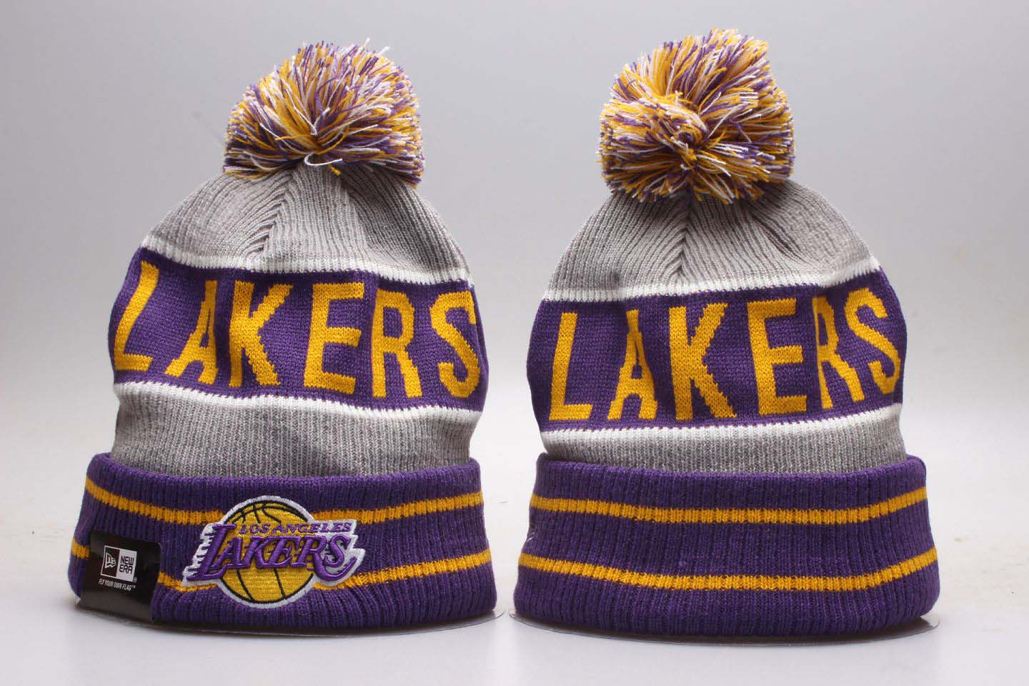 NBA Los Angeles Lakers Fresh Logo Knit Hat