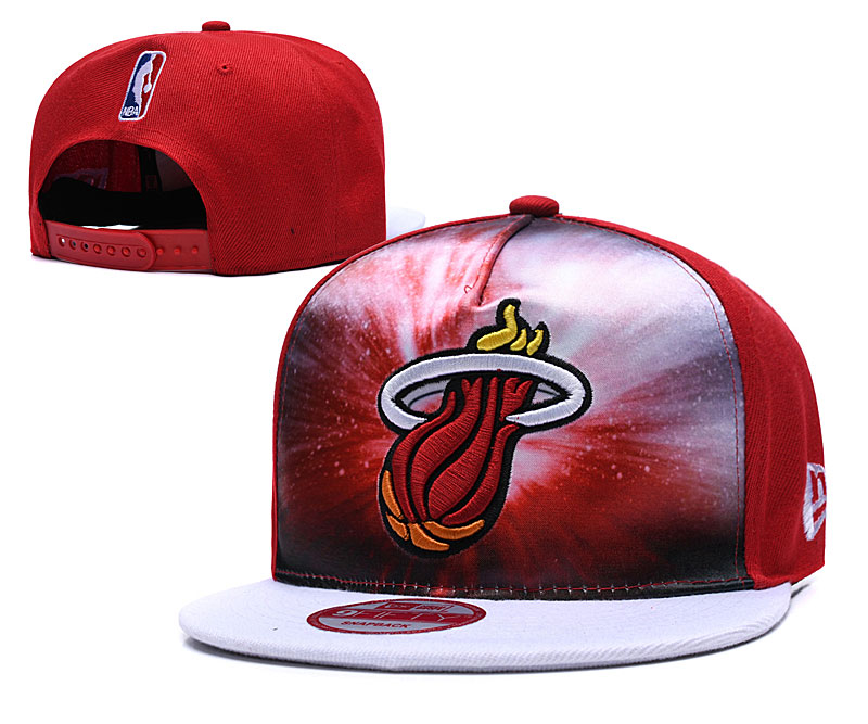 NBA Miami Heat Team Logo Black Mitchell & Ness Adjustable Hat