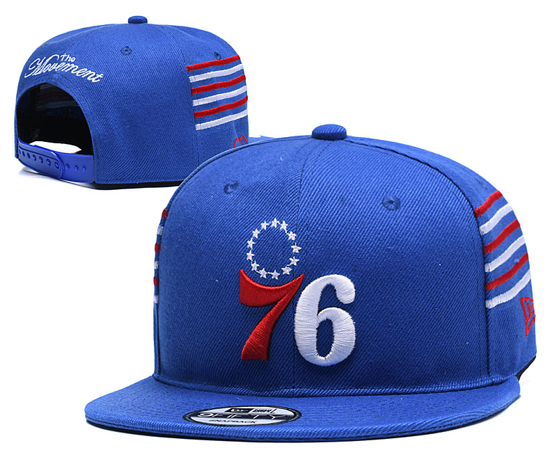 NBA Philadelphia 76ers Stitched Snapback Adjustable Hat  1