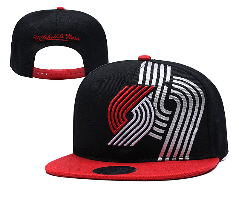 NBA Portland Trail Blazers Team Logo Black Adjustable Hat
