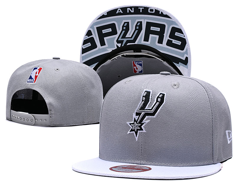 NBA San Antonio Spurs Team Logo Black Adjustable Hat 026