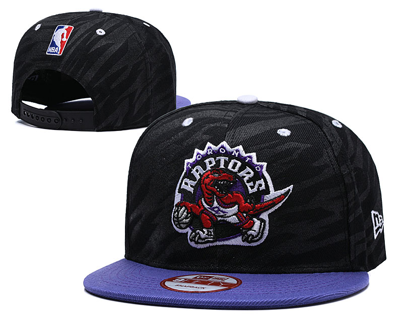 NBA Toronto Raptors Team Logo Black Adjustable Hat
