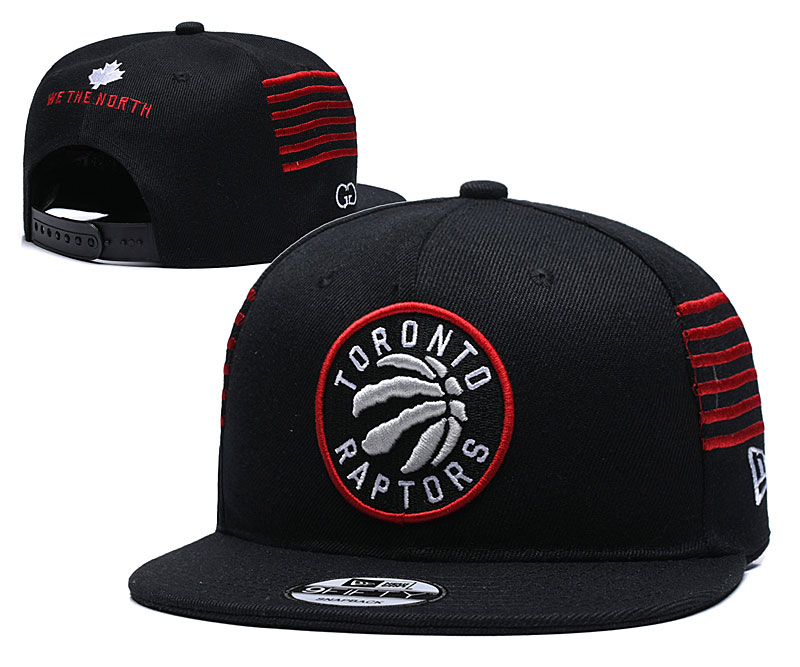 NBA Toronto Rapters Team Logo Black Adjustable Hat