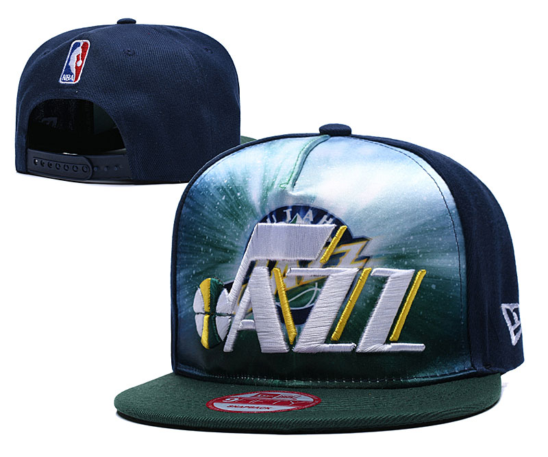 NBA Utah Jazz Team Logo Navy Adjustable Hat