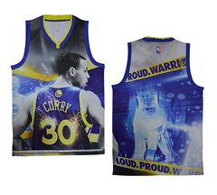 NBA moments version of the Golden State Warriors Curry's side blank jersey vest
