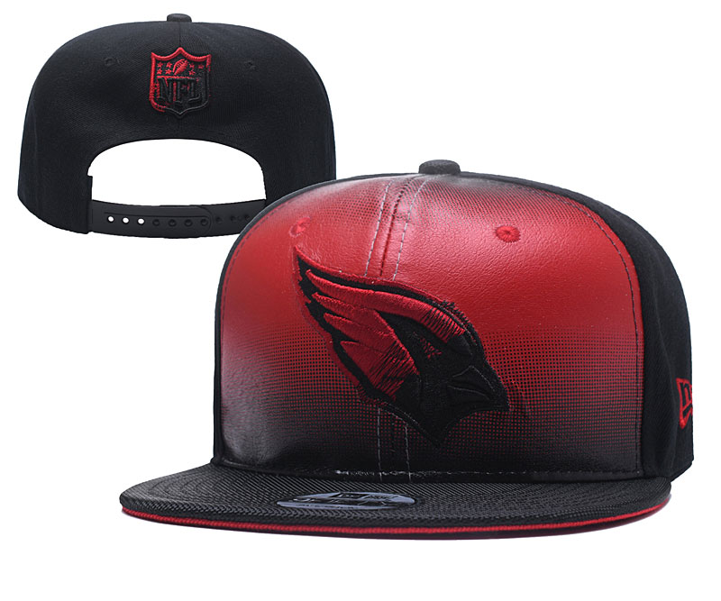 NFL Arizona Cardinals Team Logo Black Red Adjustable Hat YD