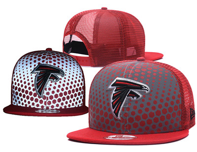 NFL Atlanta Falcons Team Logo Red Reflective Snapback Adjustable Hat