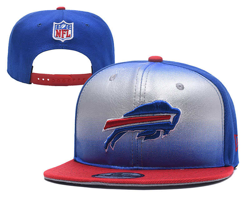 NFL Buffalo Bills Team Logo Royal Silver Adjustable Hat YD