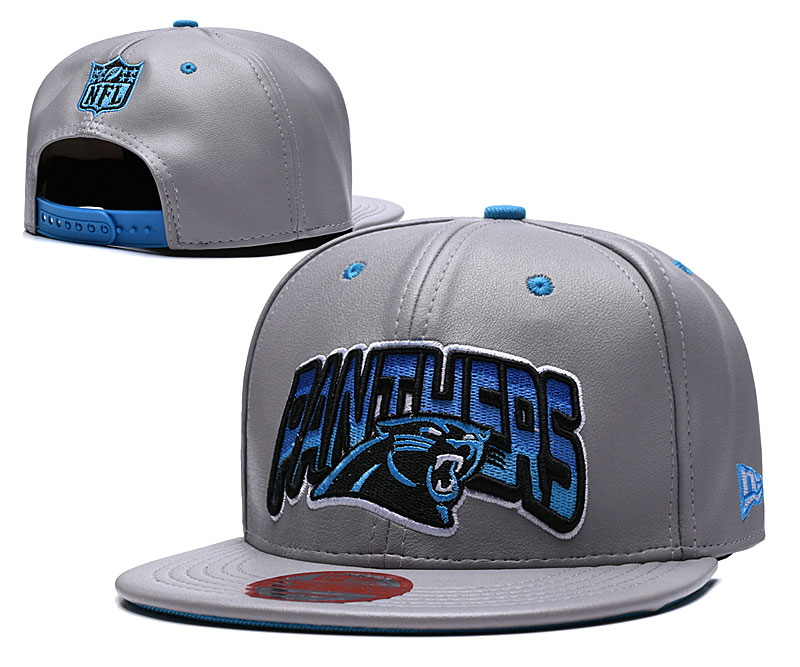 NFL Carolina Panthers Team Logo Black Adjustable Hat 1