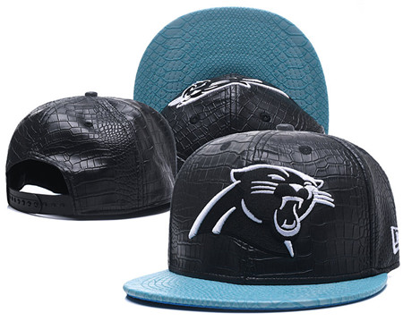 NFL Carolina Panthers Team Logo Black Adjustable Hat